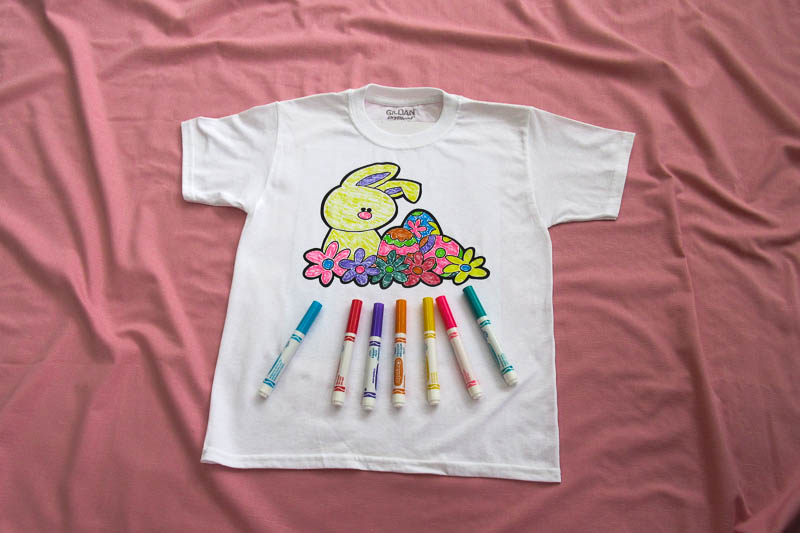Color and Wash Sillk Screened Easter T-Shirt For Kids by Impressive Images Woodstock, IL 60098