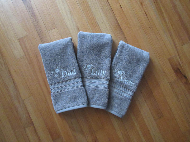 Personalized Hand Towels, Another Job Completed By Impressive Images For A Local Client In Lake In The Hills