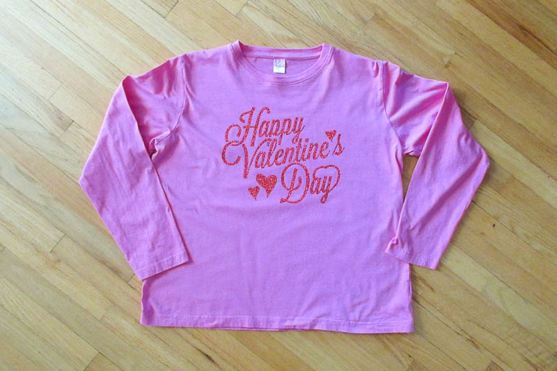 Impressive Images Custom Heat Transfer Valentines Day T-Shirt Made Right Here in McHenry County